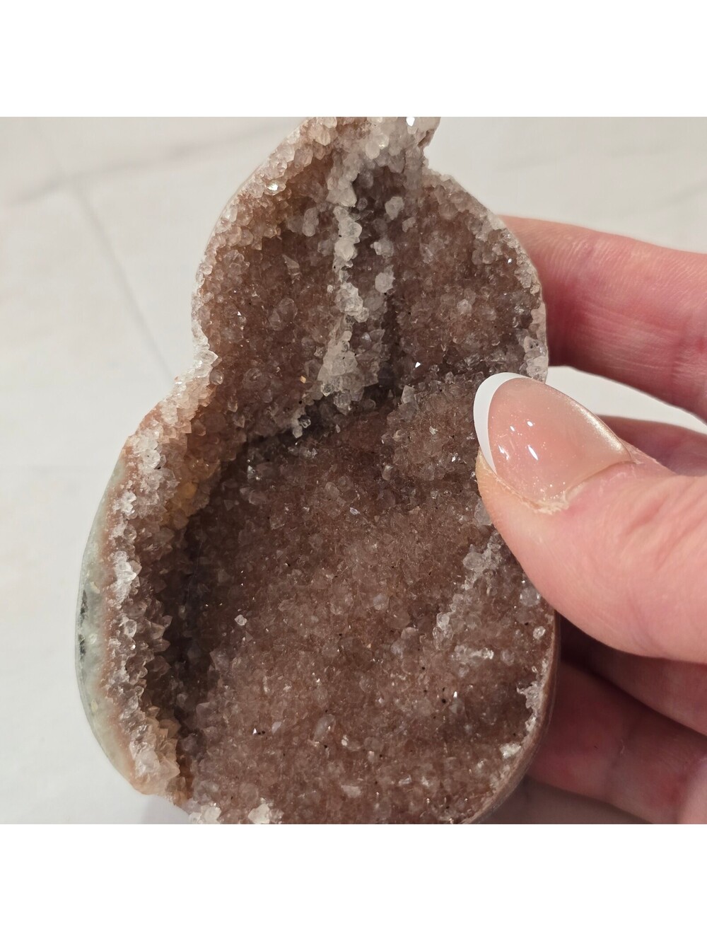 A421. Sugar Amethyst Natural Crystal Geode Free Form